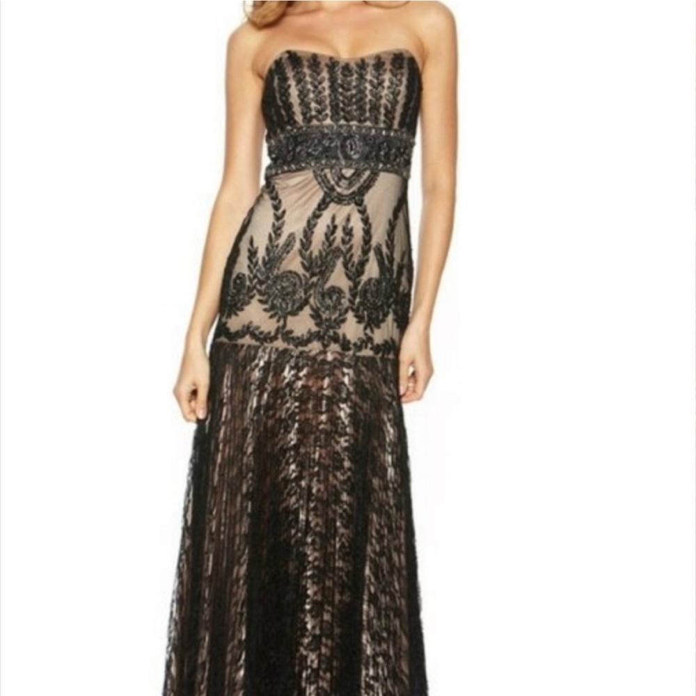 Sue Wong Black and tan gown perfect for formal dressy occasions. Never worn.